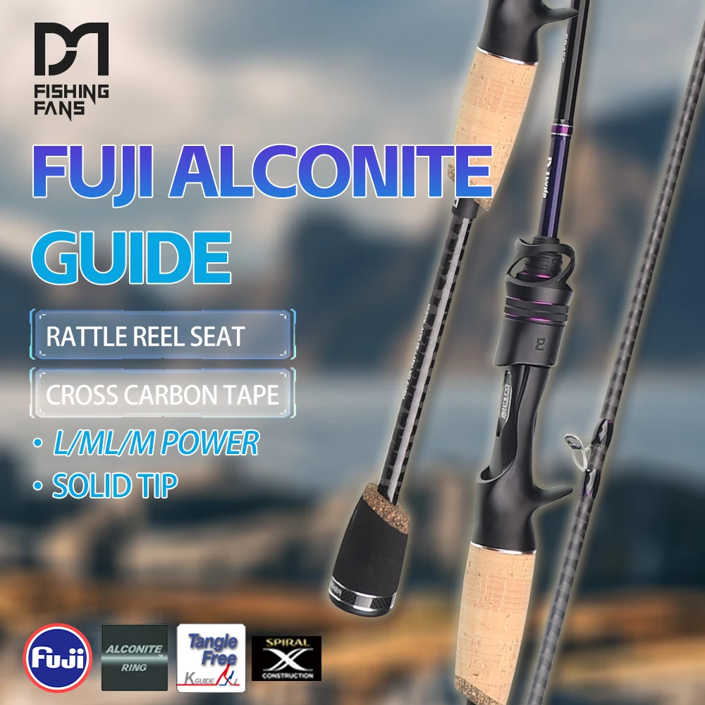 Caña de pescar FISHINGFANS con guías Fuji Alconita y corcho AA - imagen 4