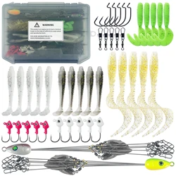 Free Fisher Aparejo Alabama y paraguas con anzuelos jig para vinilo