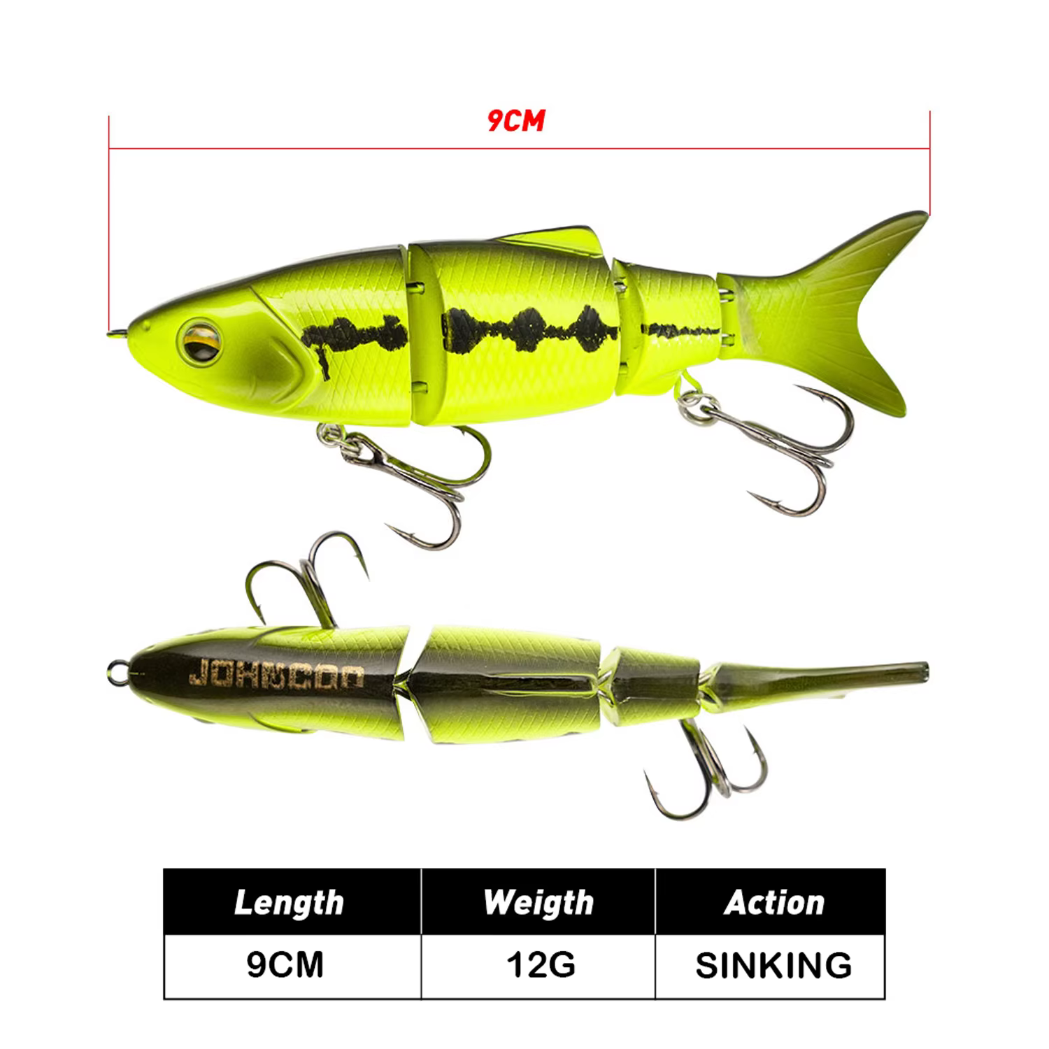 Crankbait multisección – Hundimiento lento para lubina - imagen 4