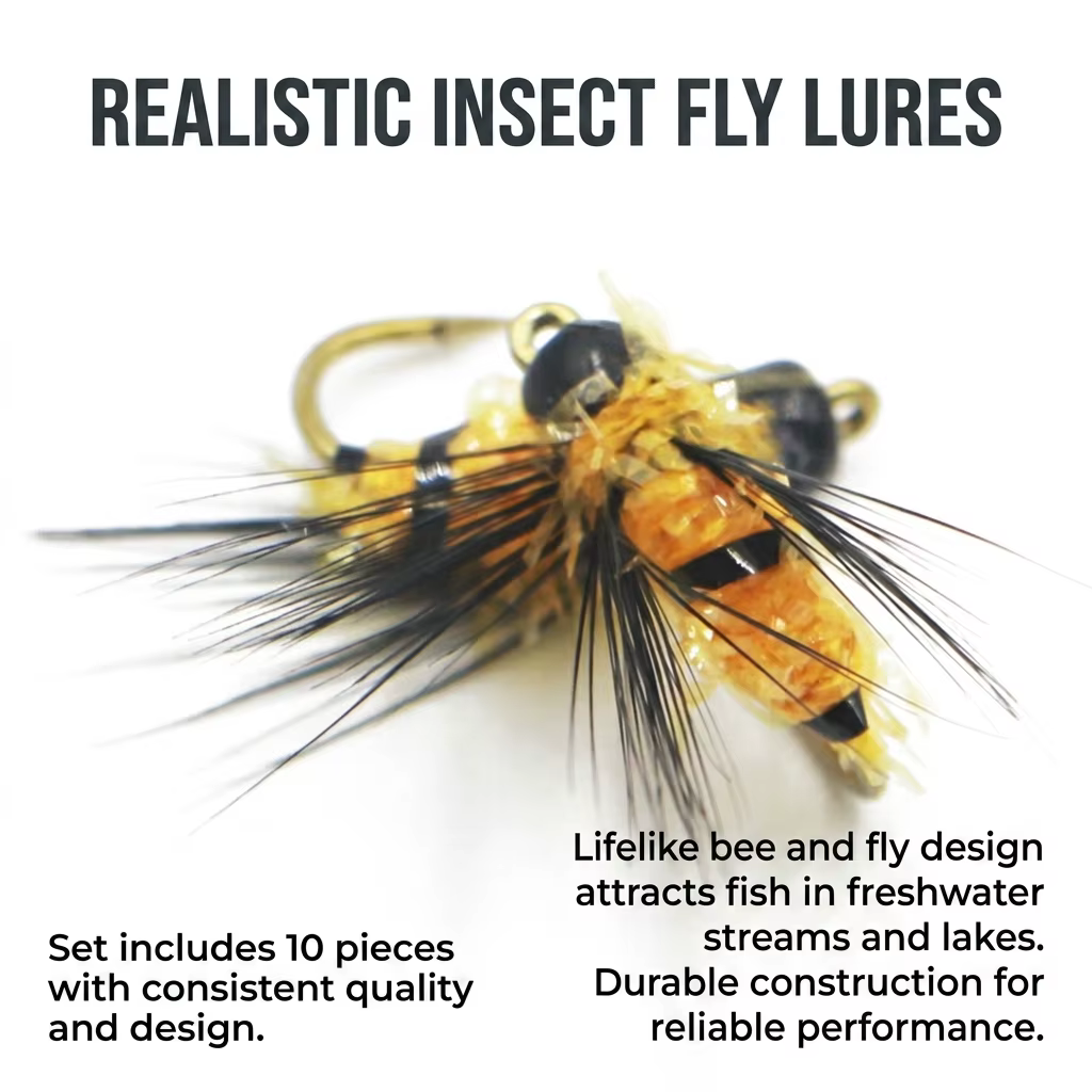 Señuelo Mosca Insecto Biónico – Anzuelos de Aleación a Prueba de Óxido - imagen 5