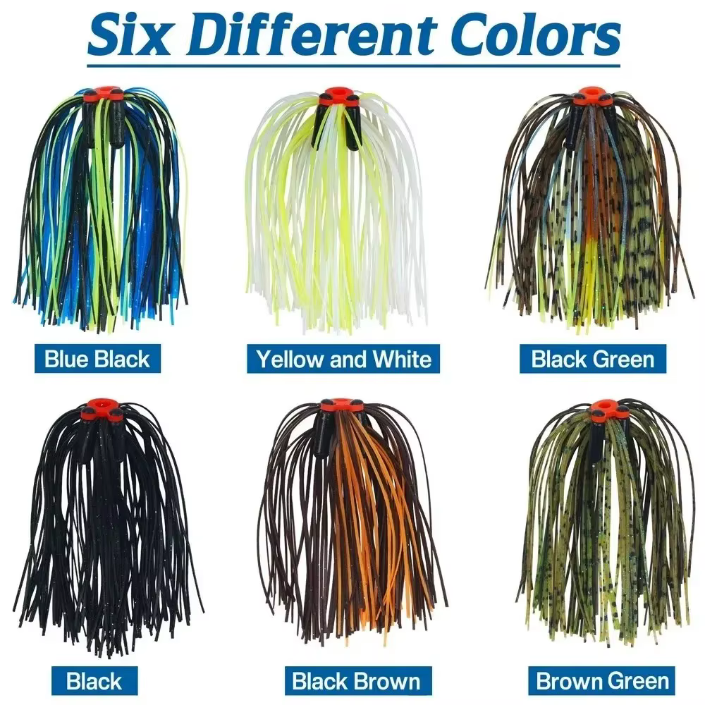 Faldas de silicona para spinnerbait con sonajeros - imagen 5