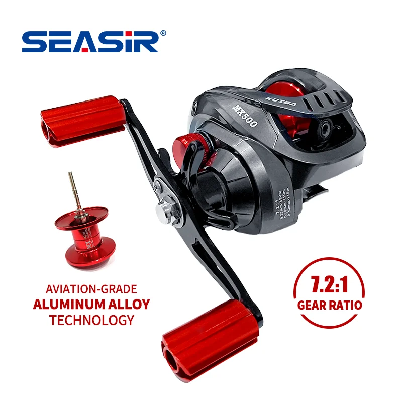 SEASIR Scorpion Carrete Baitcasting – Alta relación de transmisión
