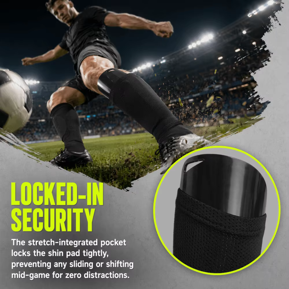 Protectores de Espinilla Fútbol PU Plegables con Cremallera y Marcadores Magnéticos - imagen 4