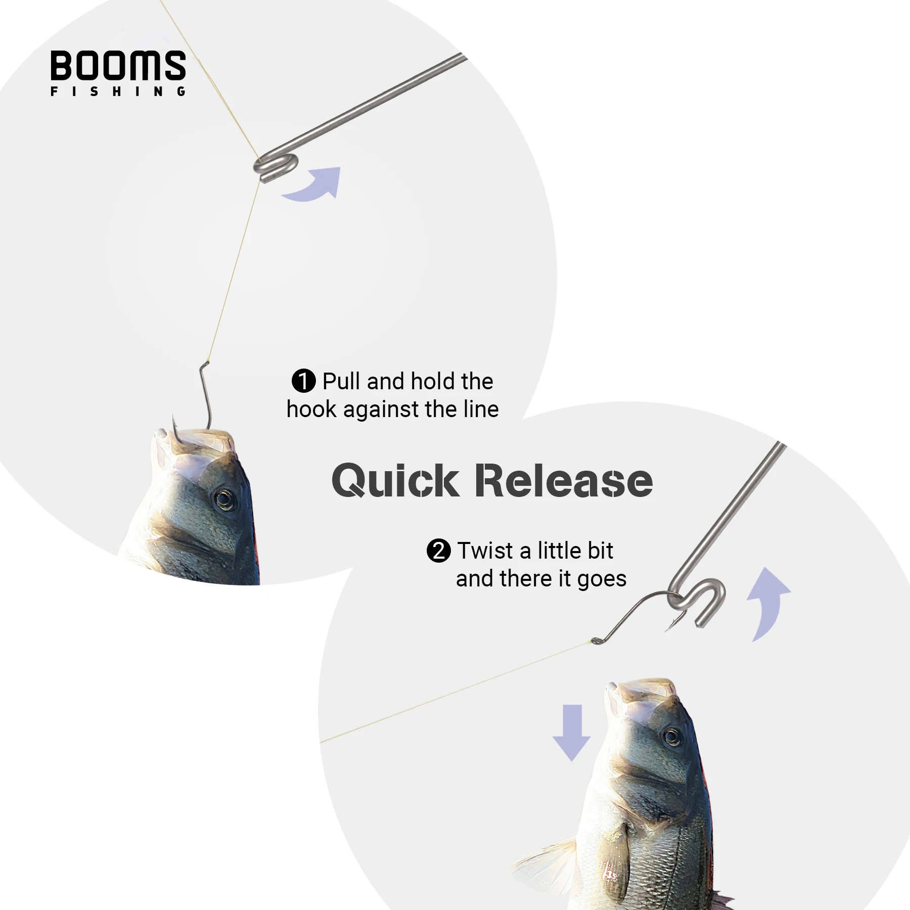 Booms Fishing R08 Desanzuelador – Acero inoxidable para pesca - imagen 4