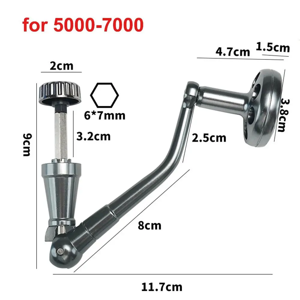 Manivela para carretes spinning 5000-7000
