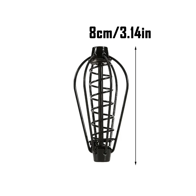 Montaje para pesca en estanque con jaula dispensadora