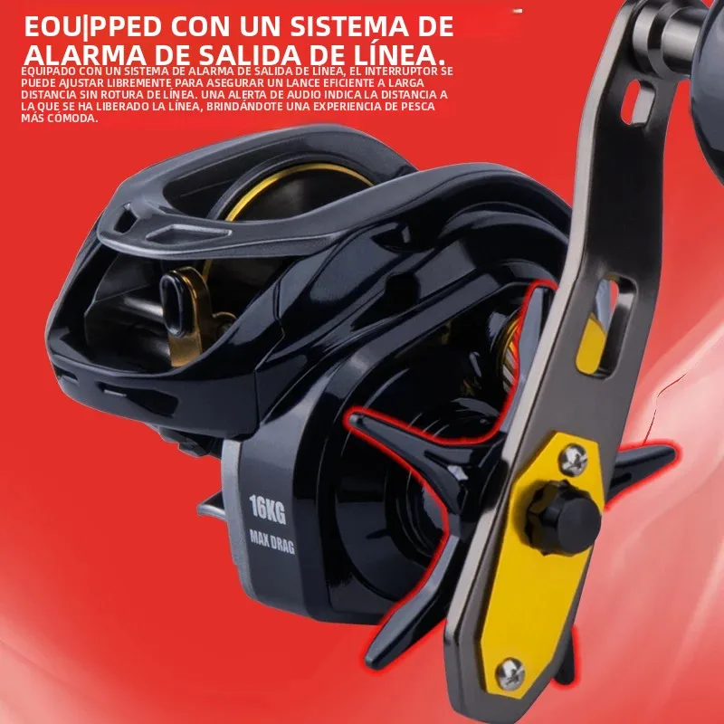 Carrete DEUKIO Big Baitcaster con mango extendido - imagen 4
