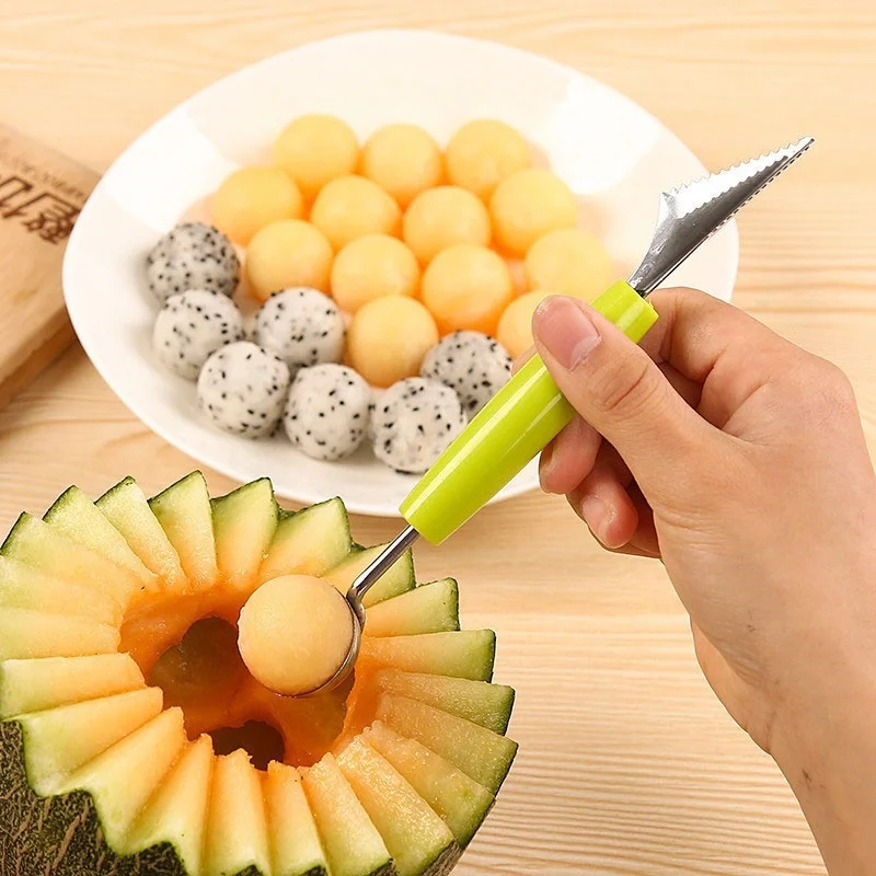 Utensilios tallado fruta verdura Scoop Ballers Cutter Chop Gadgets - imagen 5