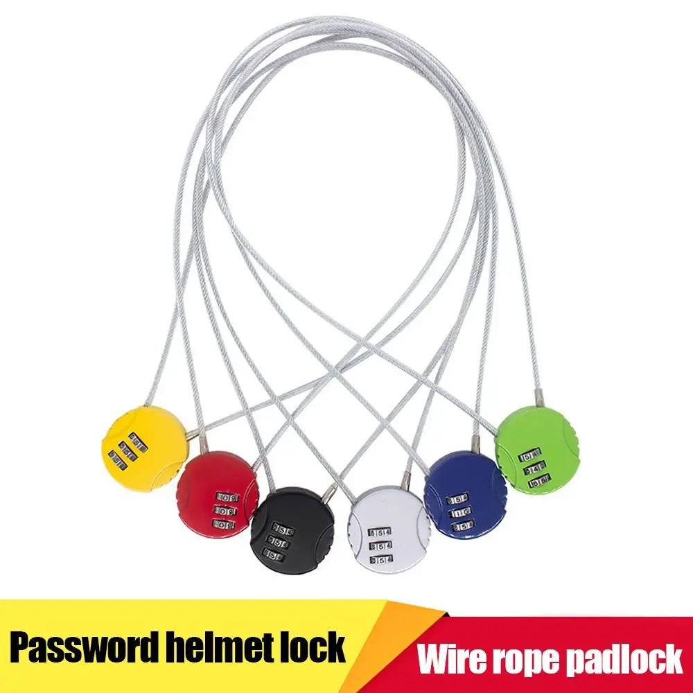Candado antirrobo de cuerda de alambre extendida para casco moto - imagen 5