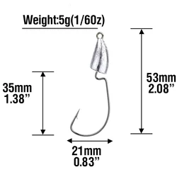 Jig Head para vinilo con púas – Cebo de jigging