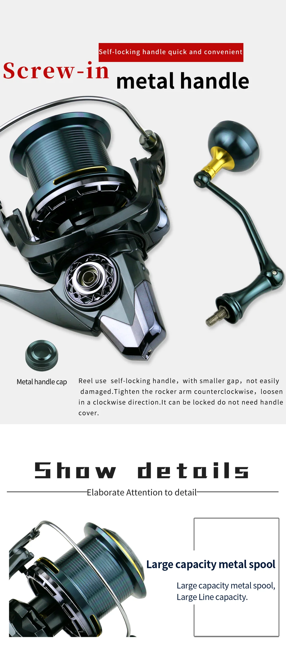 Cuidado del carrete GLS