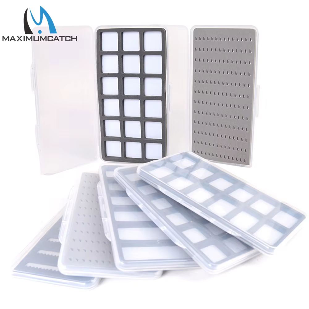 Maximumcatch Caja de moscas resistente al agua delgada espuma trucha - imagen 2