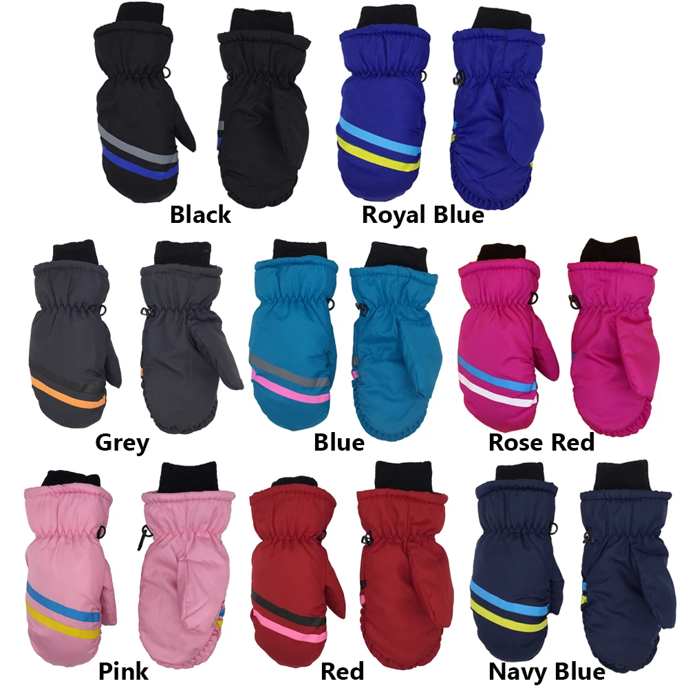 Guantes infantiles impermeables de invierno
