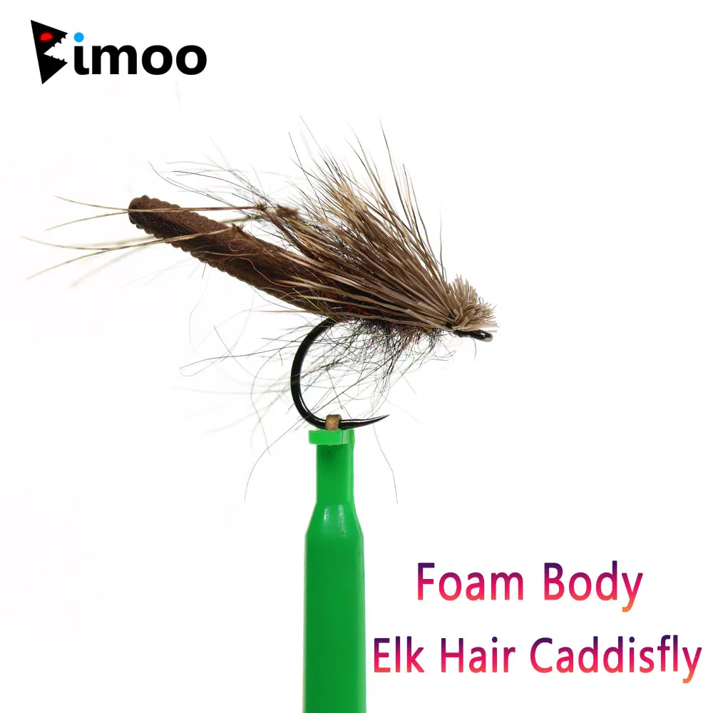 Caddisfly Bimoo flotante sin púas para trucha y grayling - imagen 3