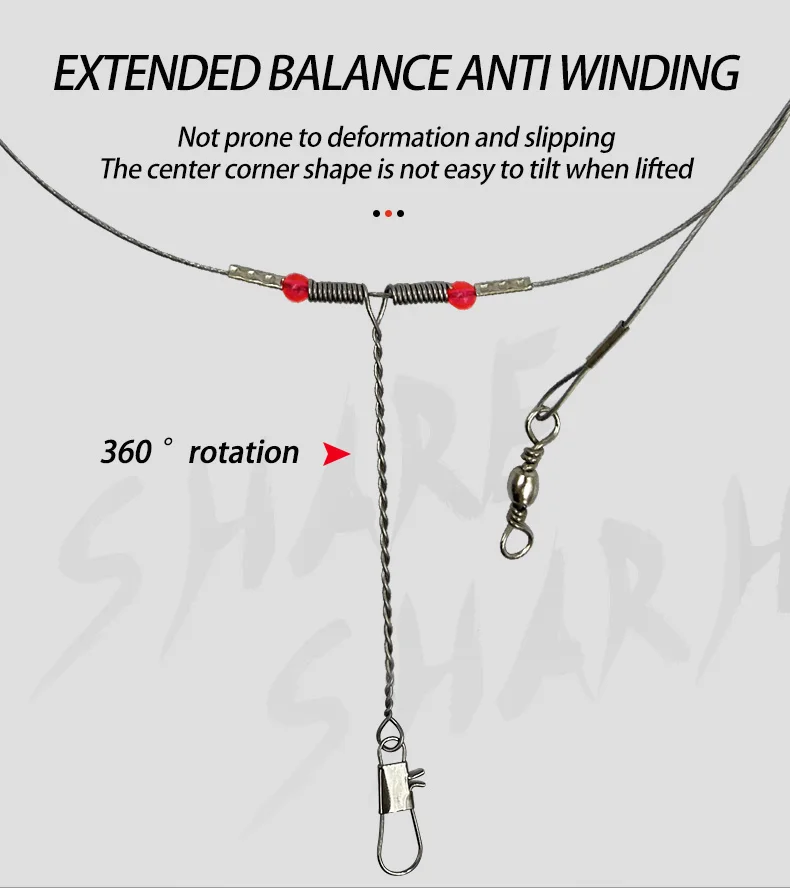 Pack completo de accesorios de pesca con giratorios y broches