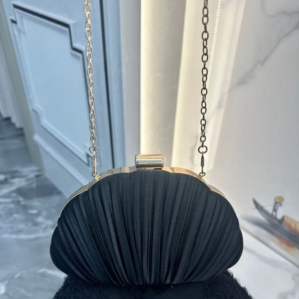 Bolso de noche elegante con correa cruzada, forro de nailon - imagen 4