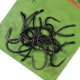 Anzuelos de pelo para carpa de acero carbono negro mate con púa - imagen 5