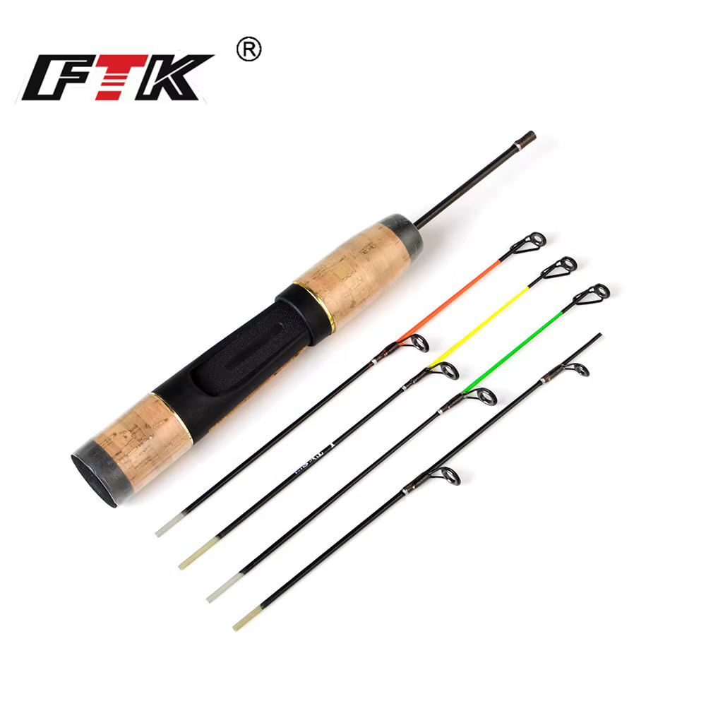 FTK Caña Vertical Jigging Hielo 4 Puntas Corcho EVA 43cm 2-30G - imagen 3