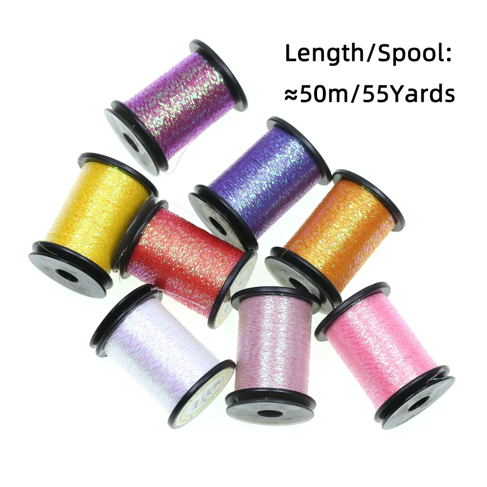 Muestra de varios colores disponibles del Glint nymph oropel
