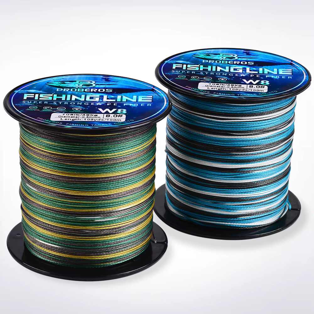 Proberos Línea trenzada PE 8 hebras Azul Camuflaje 109 yd 20-106 lb - imagen 3
