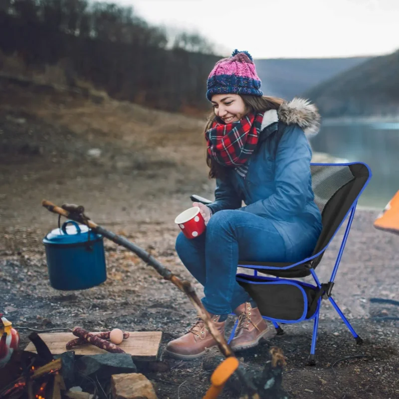 Silla de pesca plegable – Alta resistencia para camping - imagen 2