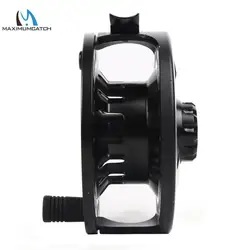 Maximumcatch DM Carrete de pesca con mosca aluminio gran arbor fundido
