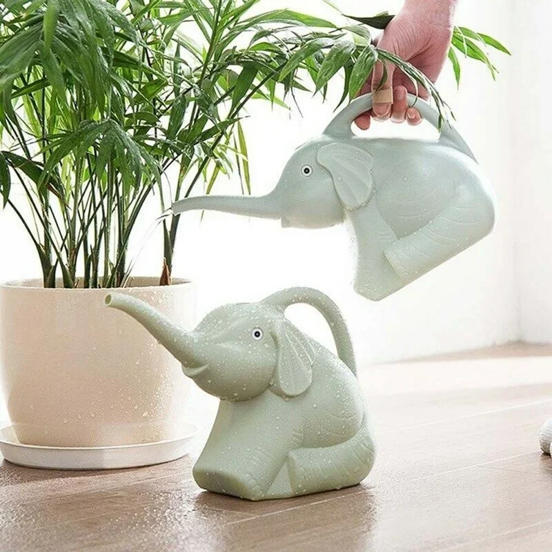 Regadera de plástico con forma de elefante para jardín y riego exterior - imagen 2