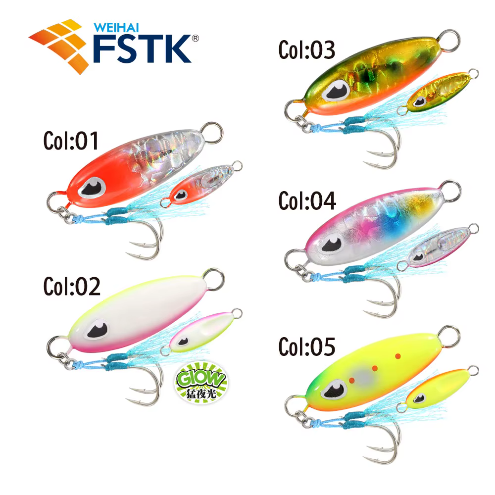 Micro Jig FSTK Rockfishing – Señuelo Metal Spinner Cuchara 3-14G Costa - imagen 5