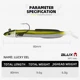 BLUX Mini Happy Sandeel vinilos cola de pala jig head plomado - imagen 2