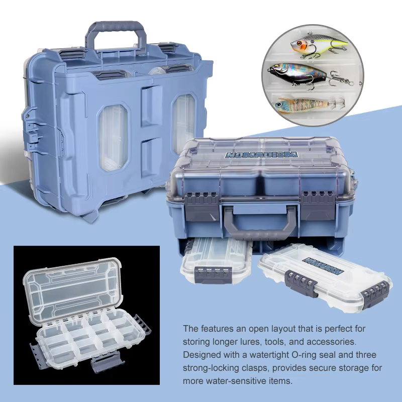 Caja de aparejos impermeable organizador para pesca deportiva - imagen 2