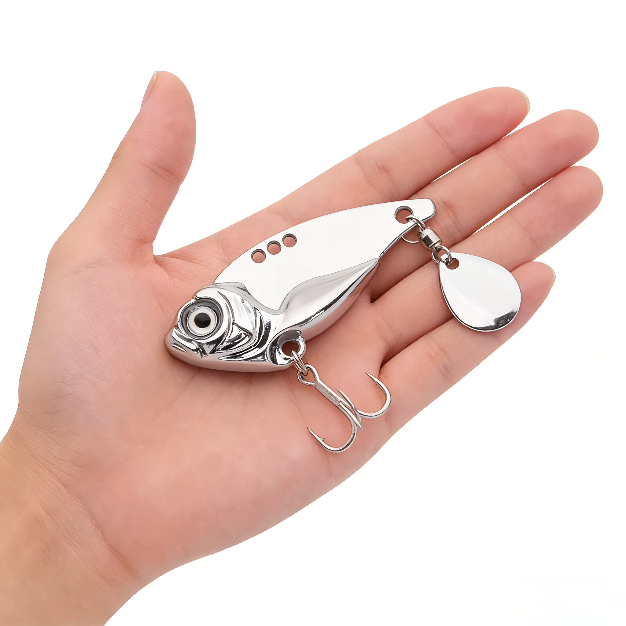 Señuelo giratorio VIB con lentejuelas – Para lubina