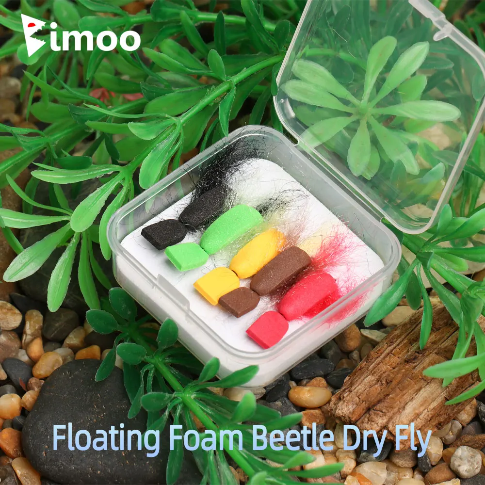 Bimoo Escarabajo Mosca Seca – Flotante con púas - imagen 3