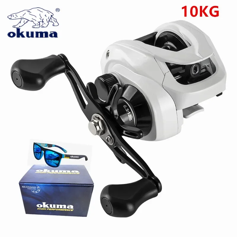 Okuma Carrete de pesca freno magnético y bobina metálica - imagen 4