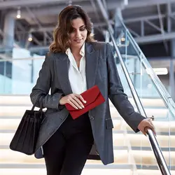 Cartera ultrafina de cuero PU para efectivo, tarjetero resistente