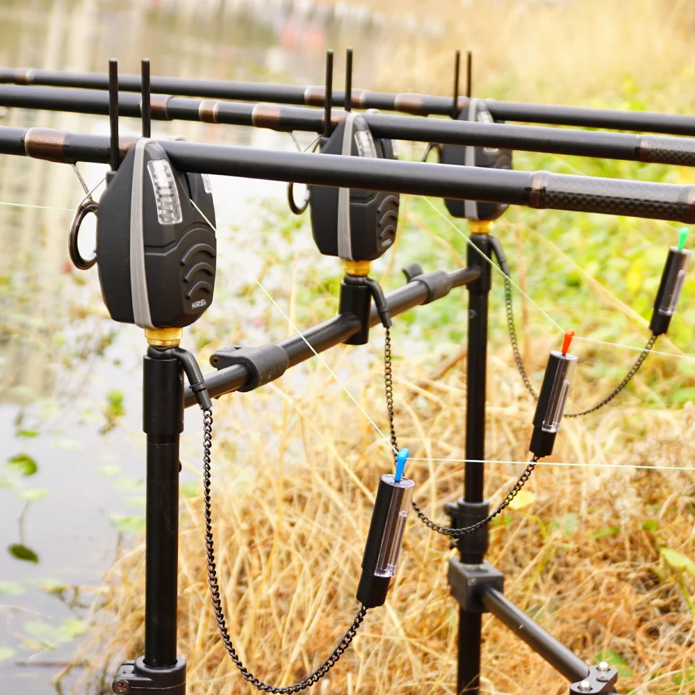 Hirisi B1230 Alarmas inalámbricas para pesca de carpas, LED y sonido - imagen 4