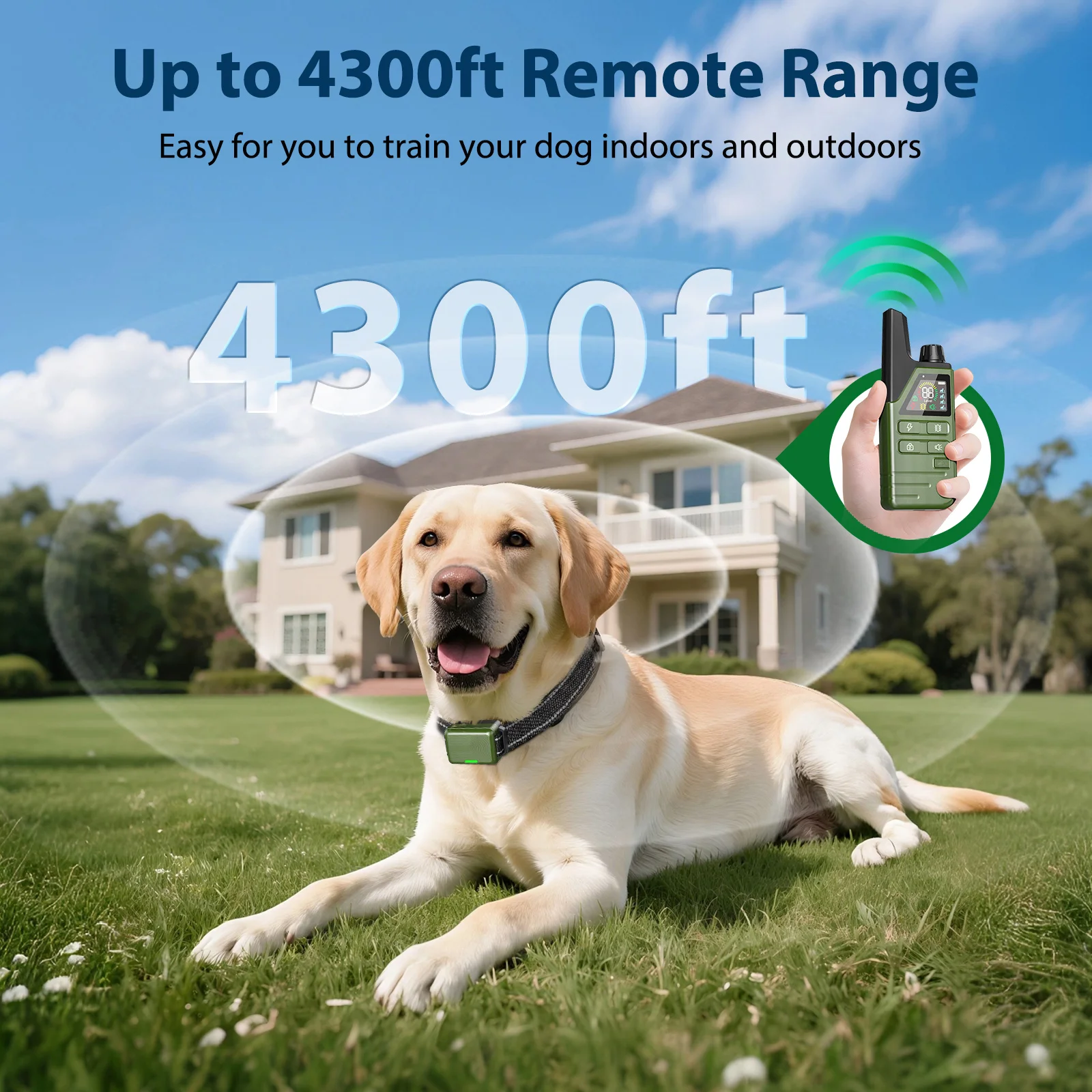PUPOPA Collar adiestrador para perros recargable — mando y LCD - imagen 4