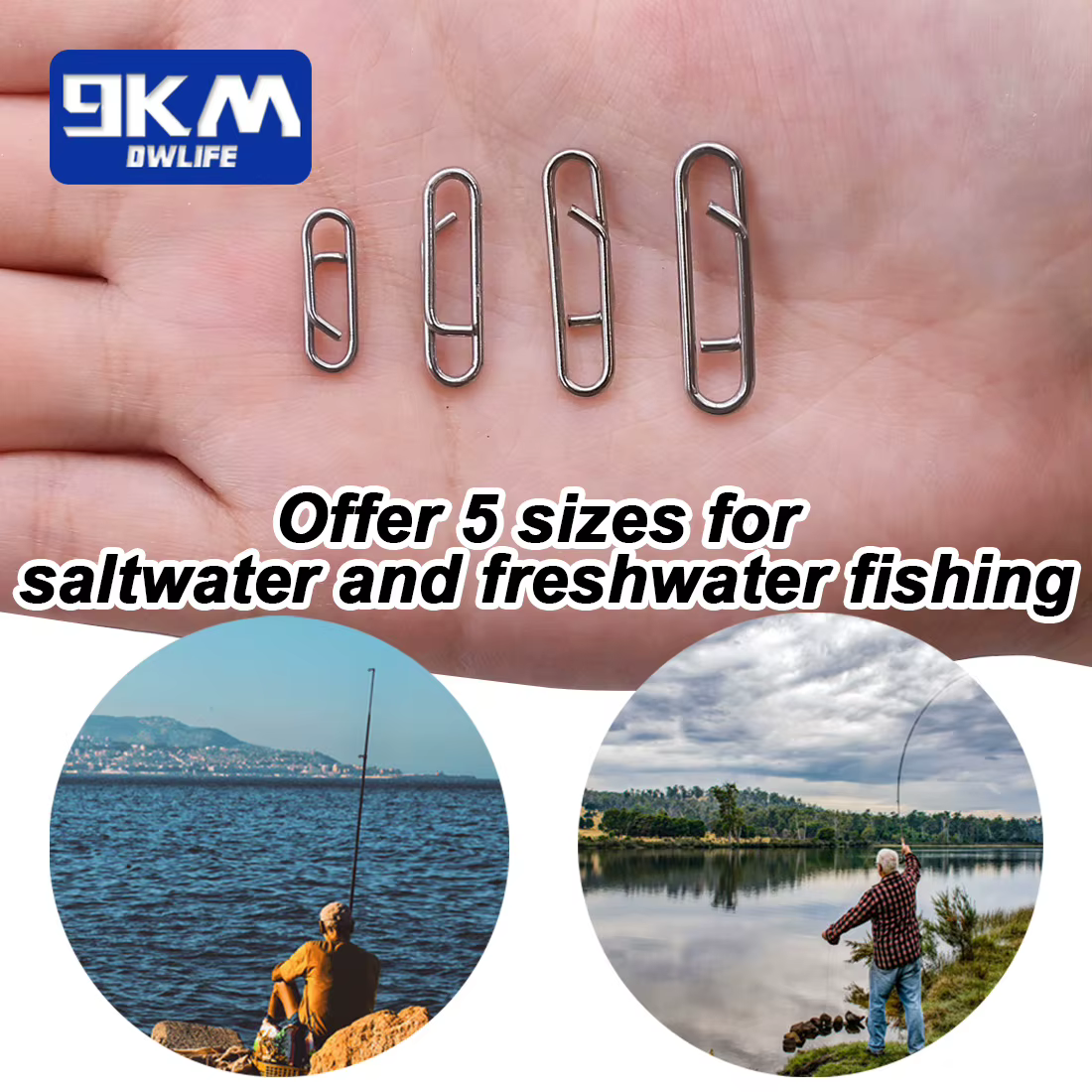Clip Potencia Cambio Rápido Acero Inoxidable – Pesca Deportiva - imagen 5