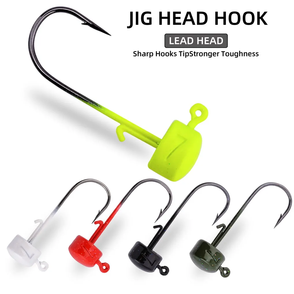 Cabezas de jig Ned Rig, anzuelos cabeza de hongo - imagen 2