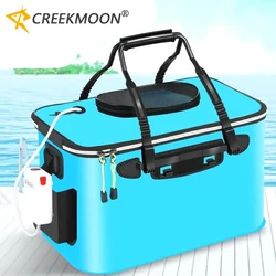 Cubo de pesca EVA plegable multifunción con asas resistentes