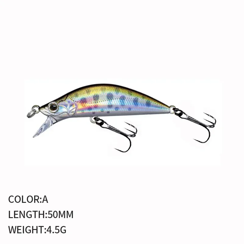 Micro minnow Wobbler jerkbait duro para lances largos en arroyos - imagen 2