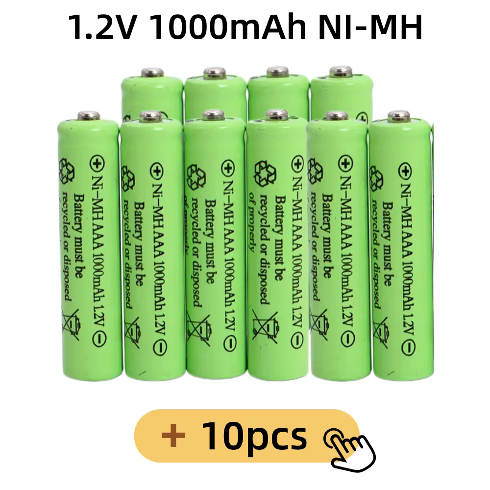 Pilas Recargables AAA Ni-MH 1000mAh para RC y Juguetes Electrónicos - imagen 3