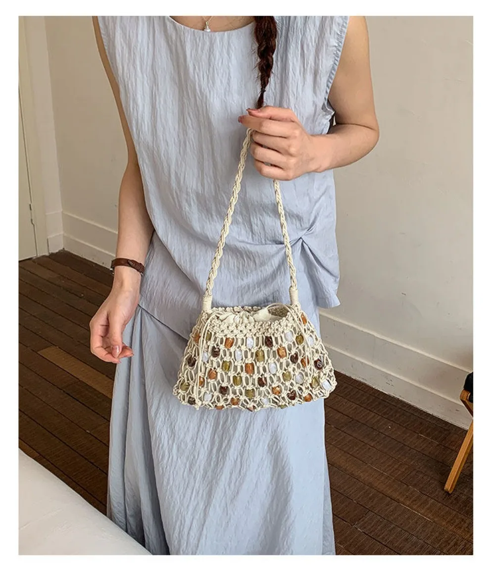 Bolso tejido para compras de verano