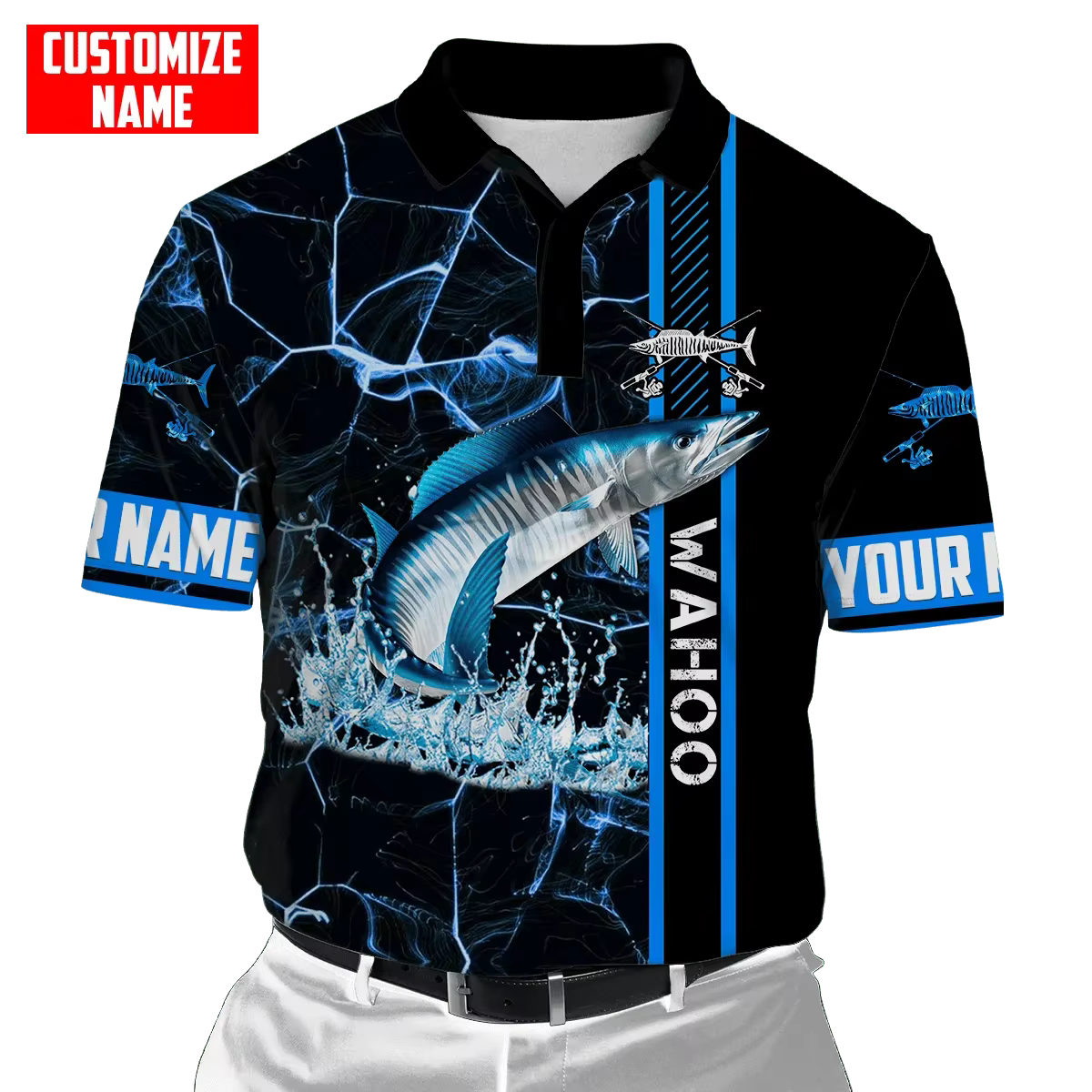 PLstar Cosmos Polo Pesca Wahoo 3D Personalizado - imagen 2