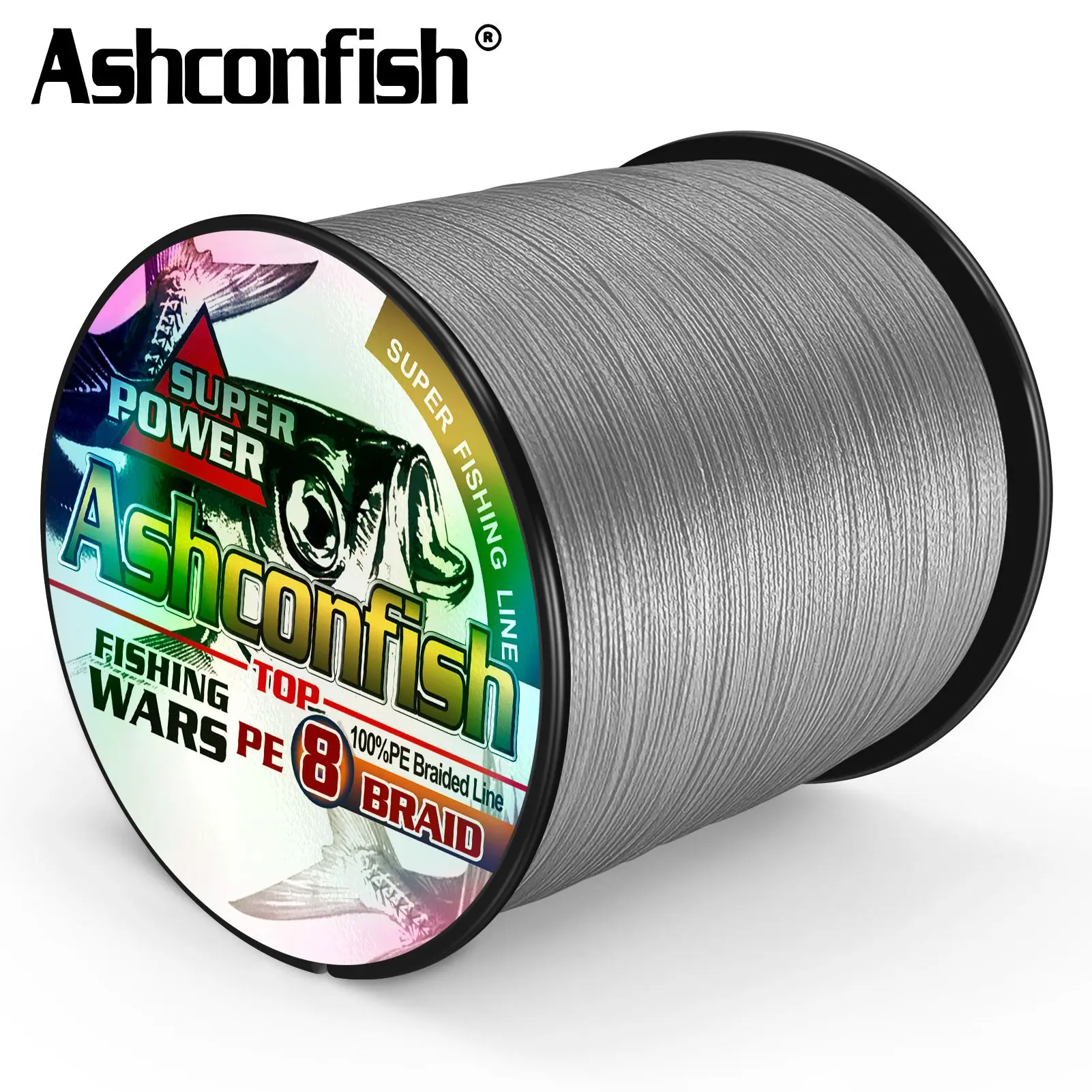 Ashconfish Línea trenzada PE 8 hebras – Sedal de alta resistencia