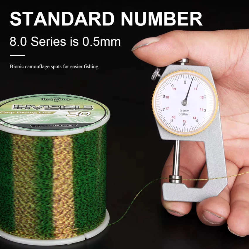 Fluorocarbono moteado invisible – Línea de pesca súper fuerte - imagen 5