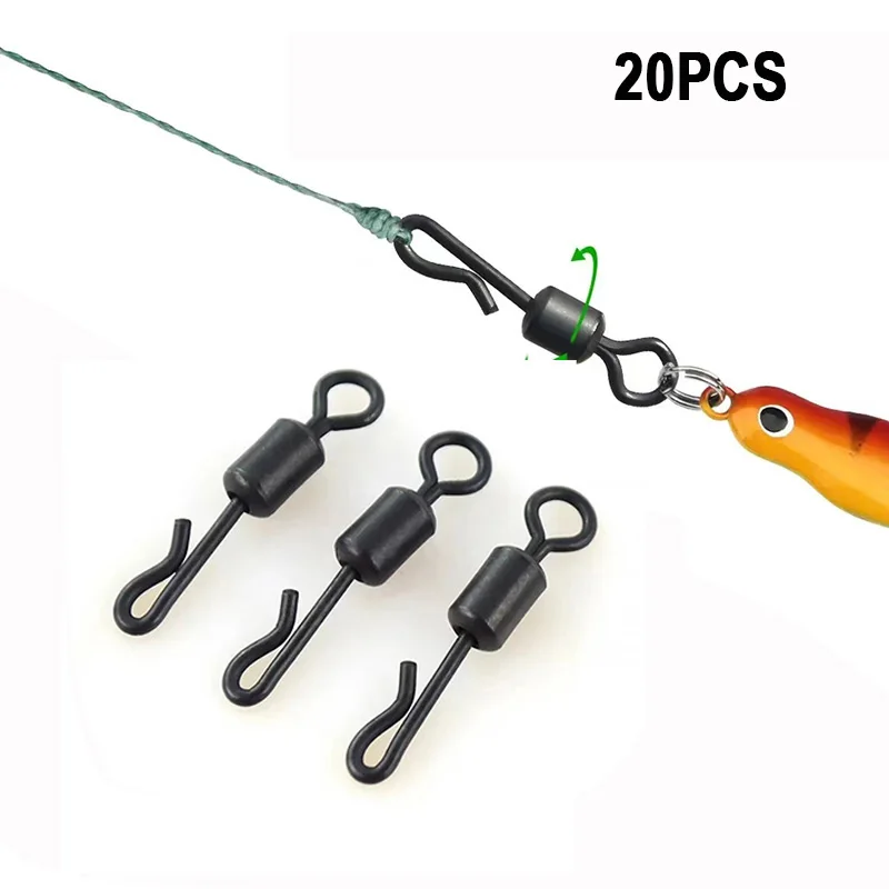 Giratorios de acero inoxidable para pesca de carpa