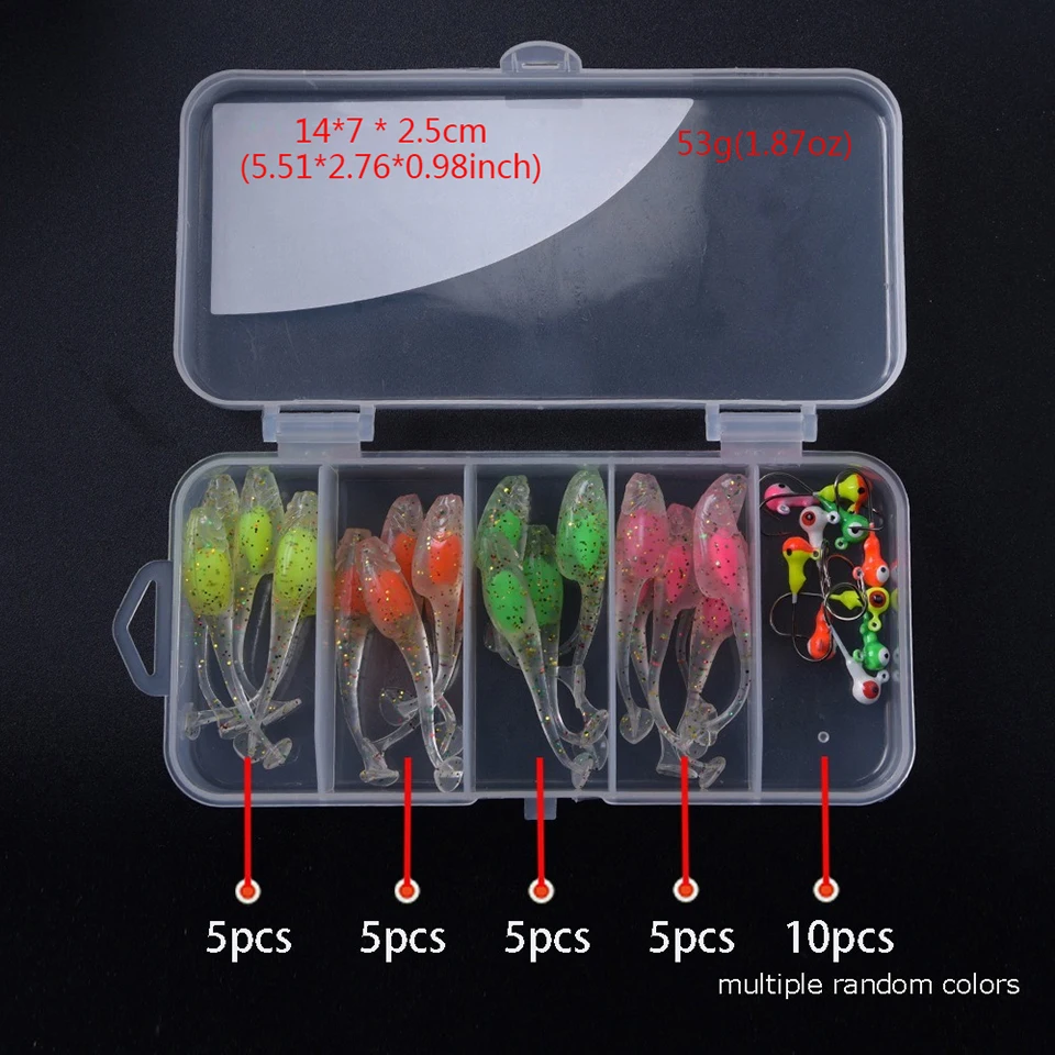 WALK FISH Swimbait blando con cola en T para micro vinilo - imagen 3