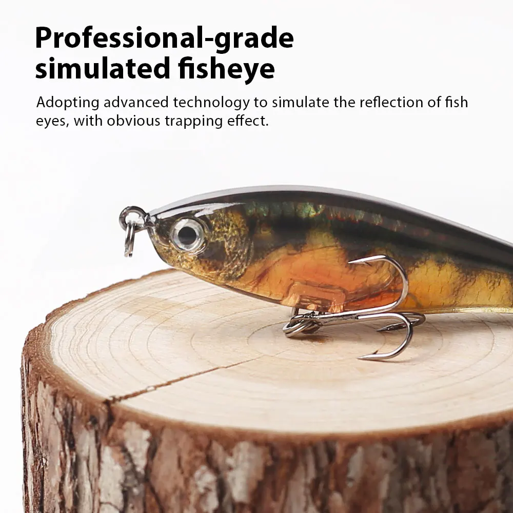 Hanlin Minnow 7cm Wobbler biónico para lubina flotante - imagen 5