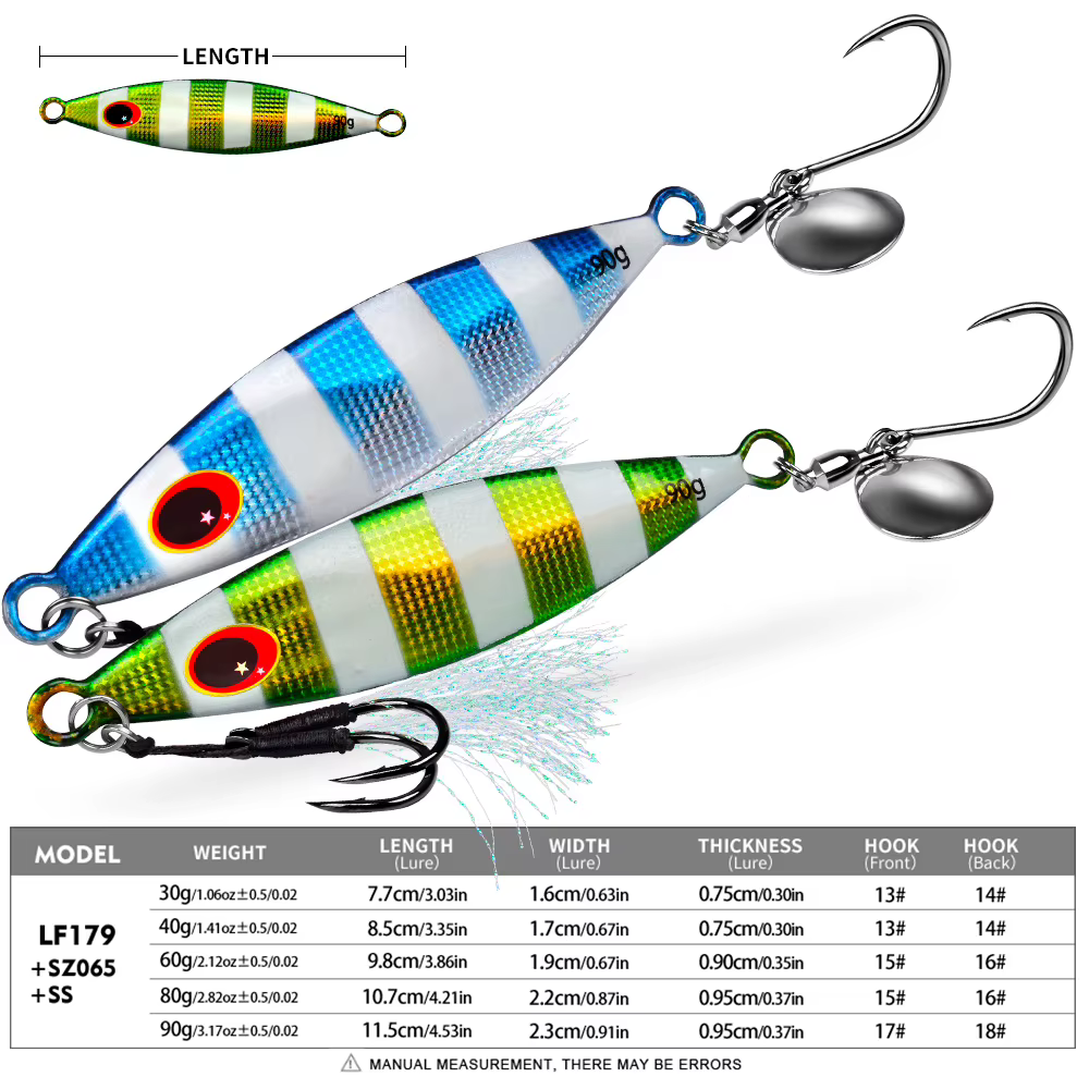Jig Metálico PROBEROS para Lubina en Agua Salada
