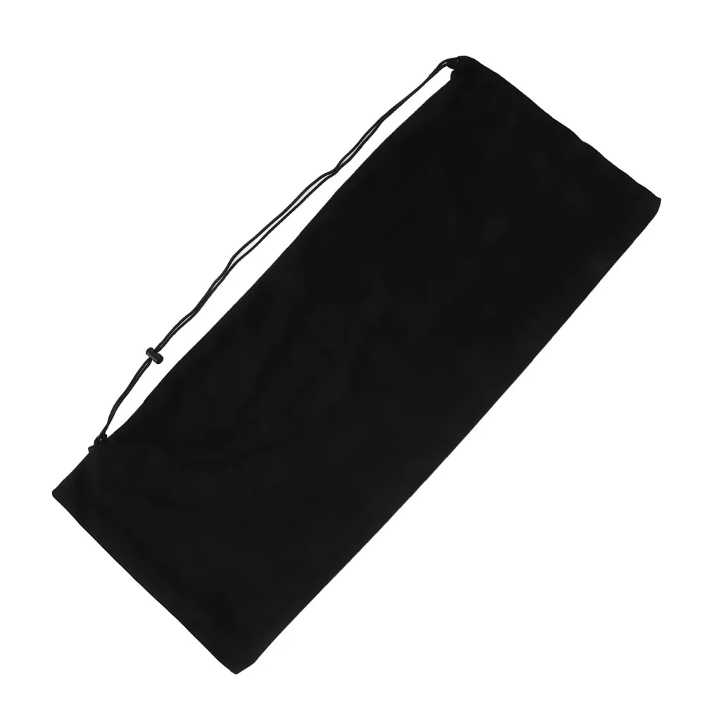 Bolsa raqueta tenis terciopelo con correa ajustable negra - imagen 4
